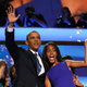 President Barack Obama waves onstage with Malia Obama during the final day of the Democratic National Convention at Time Warner Cable Arena in Charlotte, N.C., on Sept. 6, 2012.
Chip Somodevilla/Getty Images